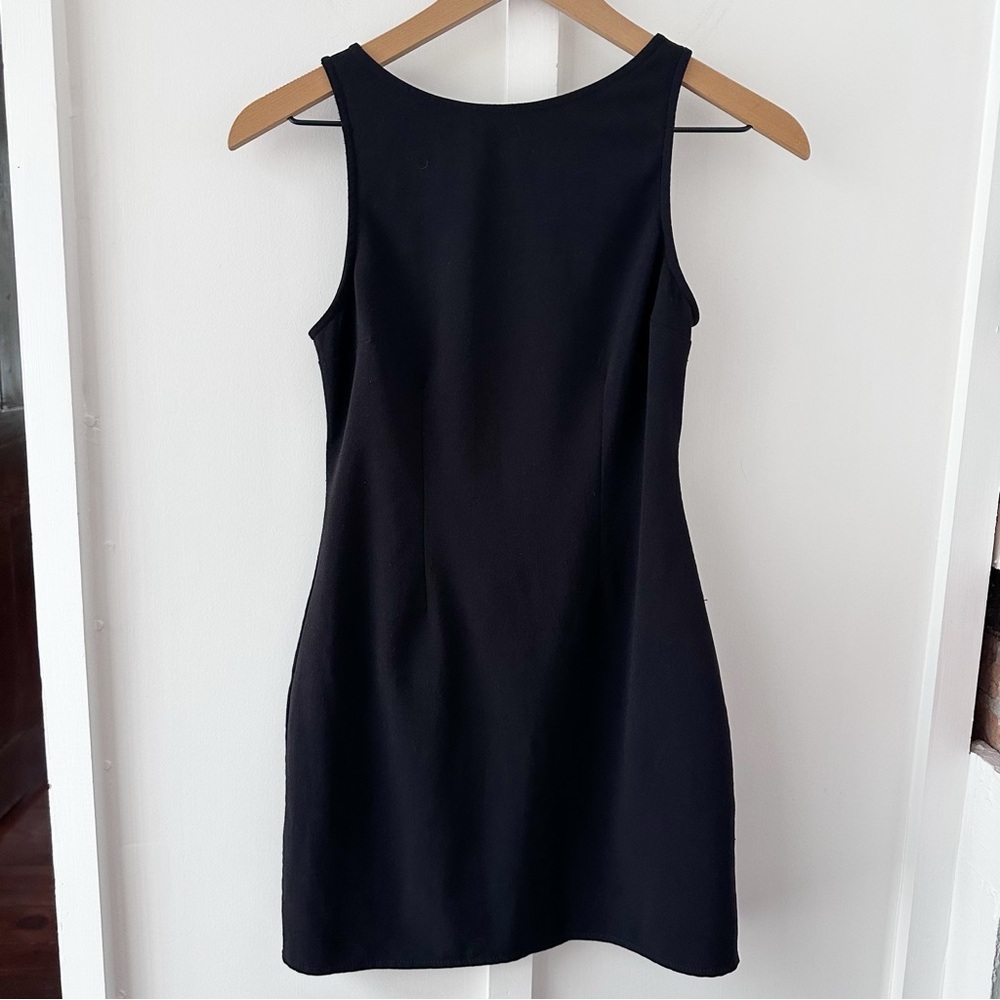 ABERCROMBIE black open back mini dress